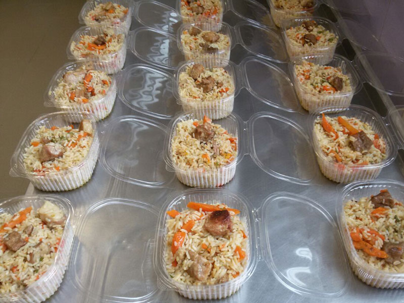 Рис с мясом и морковью Раменское